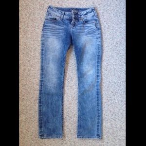 Silver Straight Jeans
